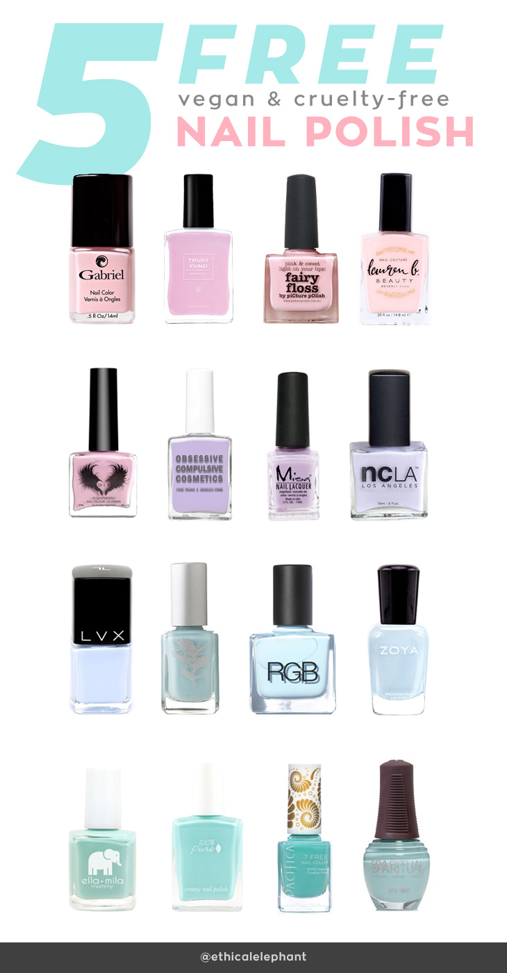 List Of 5 Free Vegan And Cruelty Free Nail Polish Brands