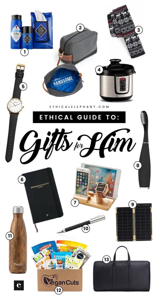 Ethical Holiday Gift Guide for Him