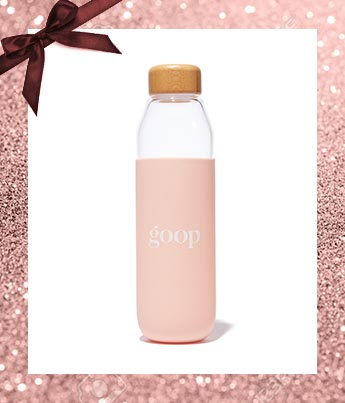 goop Glass Water Bottle - Ethical Gift Guide