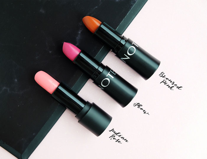 NOTE Vegan Lipsticks Review