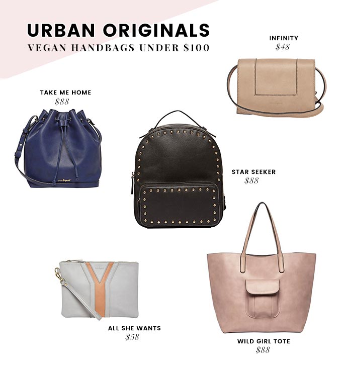 Affordable Vegan Handbags Brands - Under $100