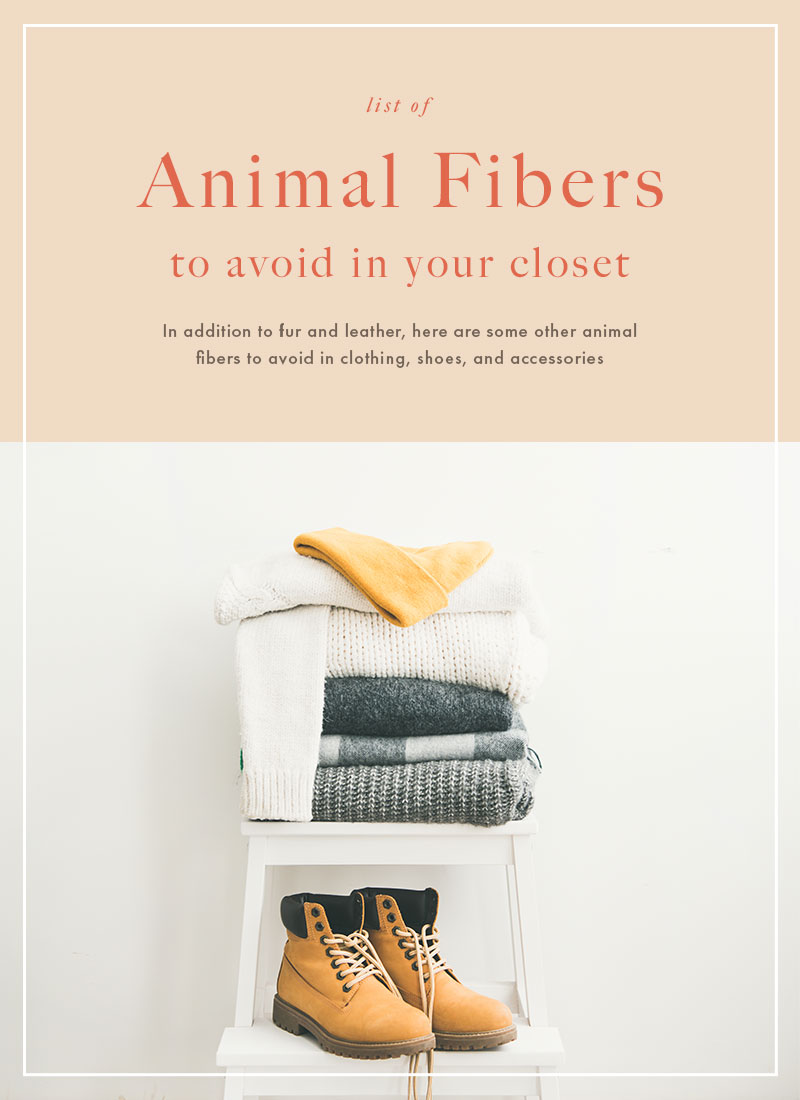 List of animal fibers to avoid in your closet