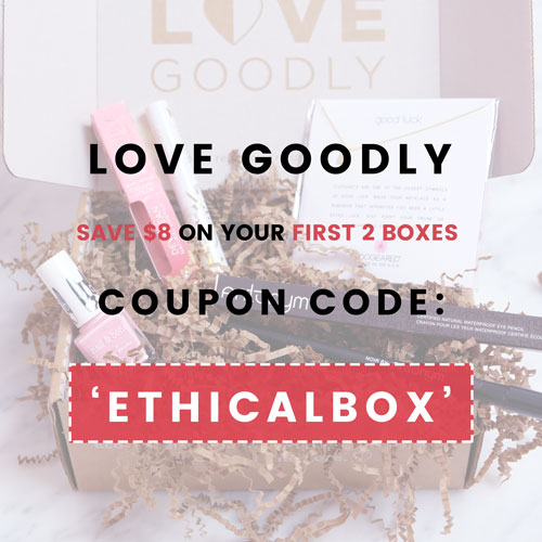 LOVE GOODLY Coupon Code: ETHICALBOX