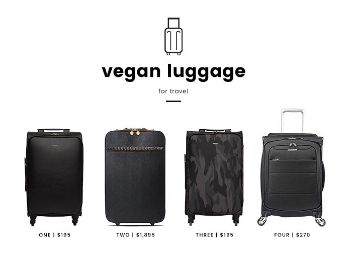 Vegan luggage new arrivals