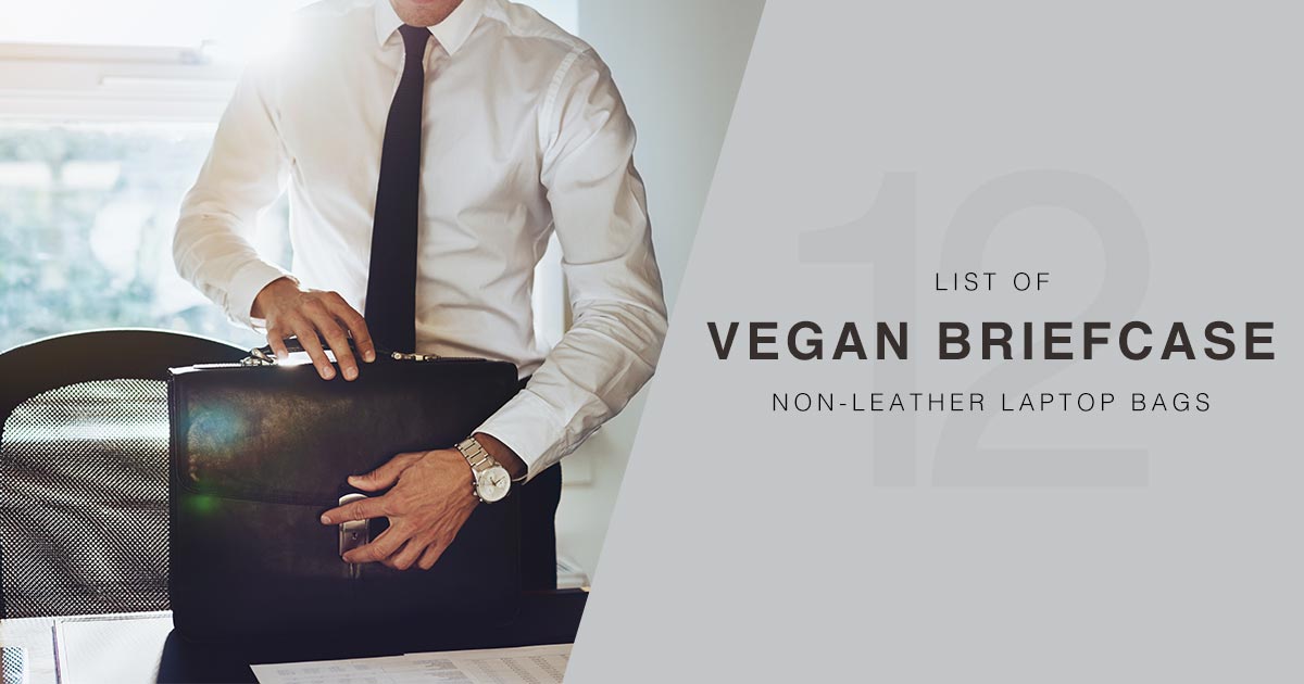 mens vegan briefcase