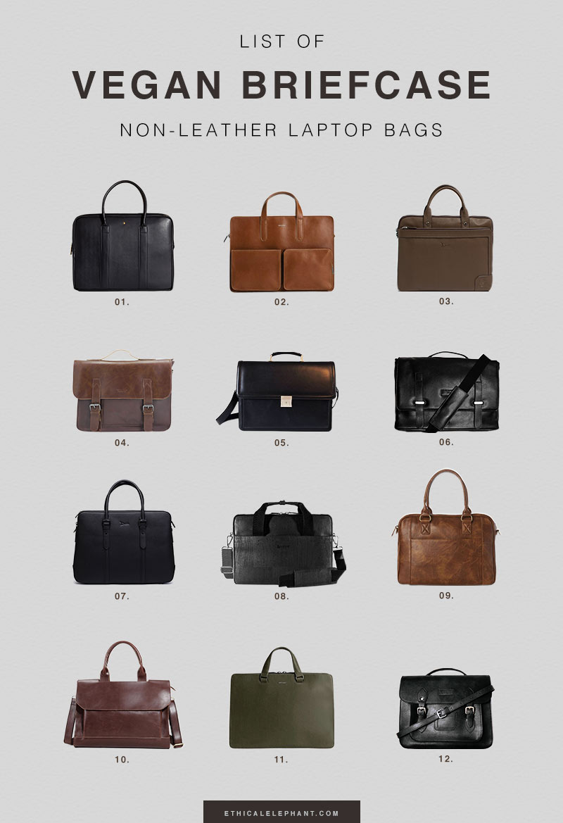 List Of 12 Vegan Leather Briefcase & Laptop Bags