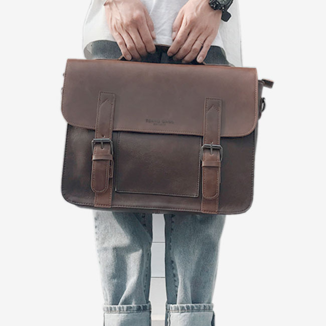 Tokyo Bags Vegan Leather Briefcase