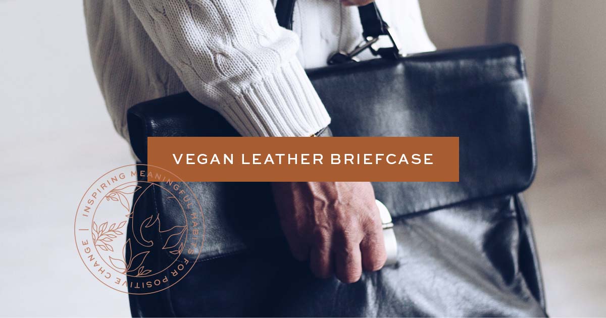 Vegan Leather Laptop Briefcase