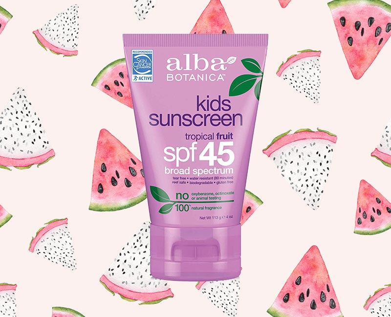 Alba Botanica Tropical Fruit Kids SPF 45 Sunscreen