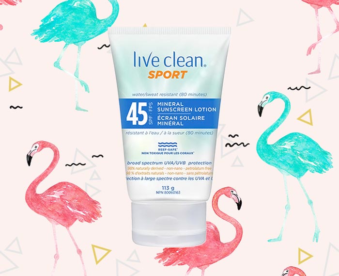 Live Clean Sport Mineral Sunscreen Lotion Spf 45