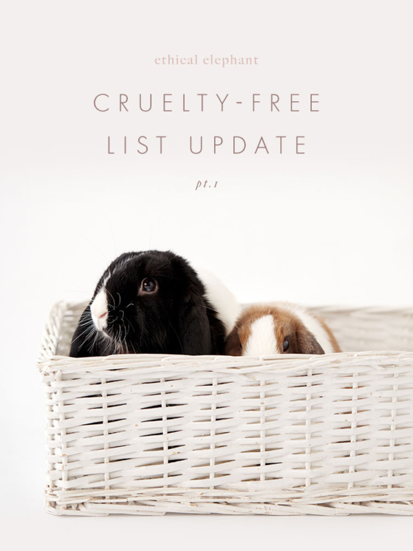 Cruelty-Free Brand List – Update Pt. 1
