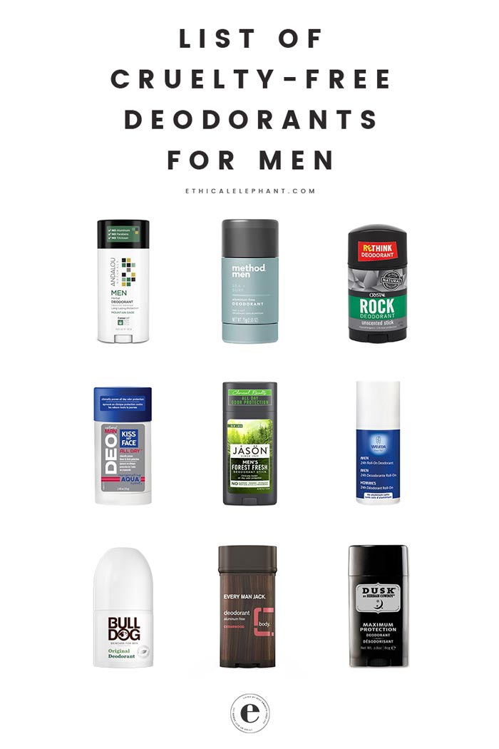 List of CrueltyFree & Vegan Men's Deodorants
