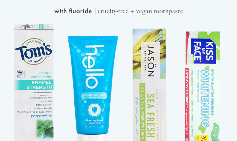 Cruelty-Free Vegan Fluoride Toothpaste: Tom's of Maine, Hello, JASON, and Kiss My Face