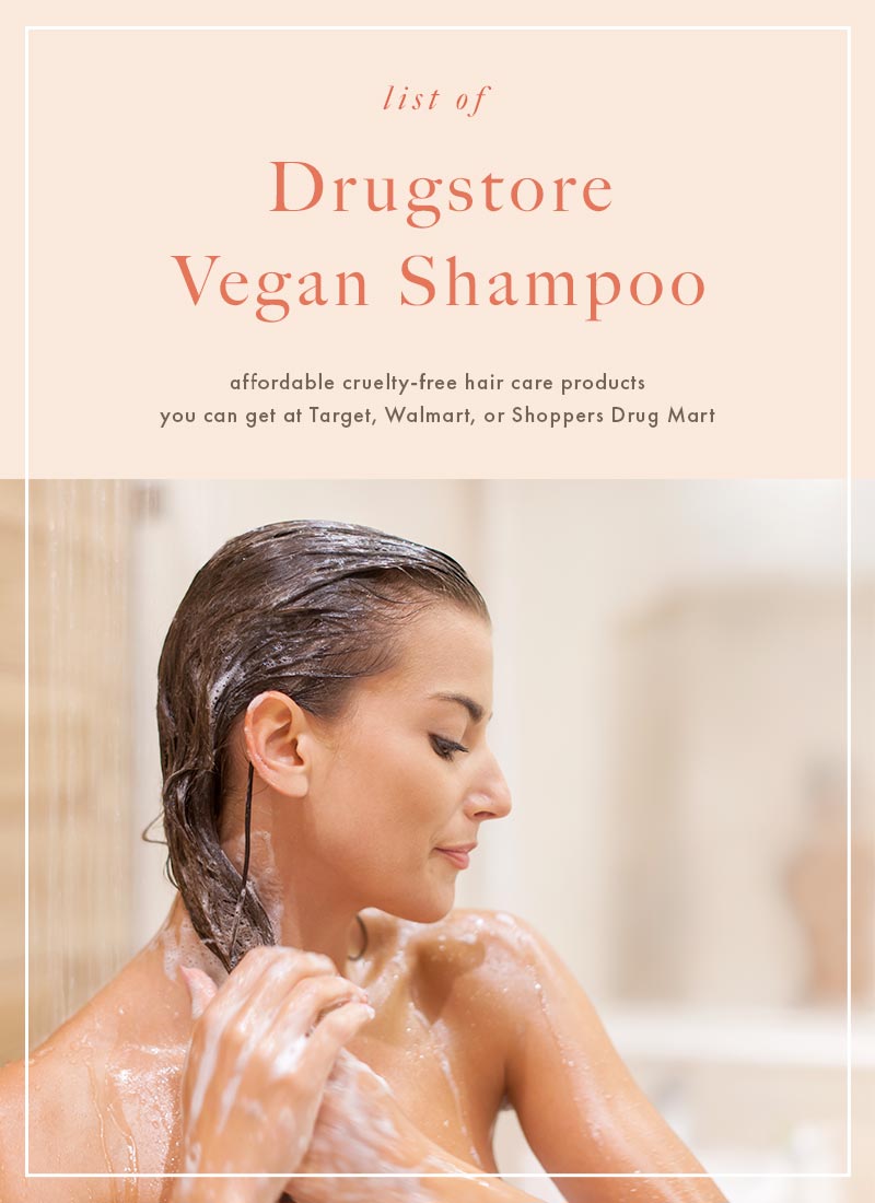 List of Cruelty-Free and Vegan Shampoo at Target, Walmart, or Shoppers Drug Mart