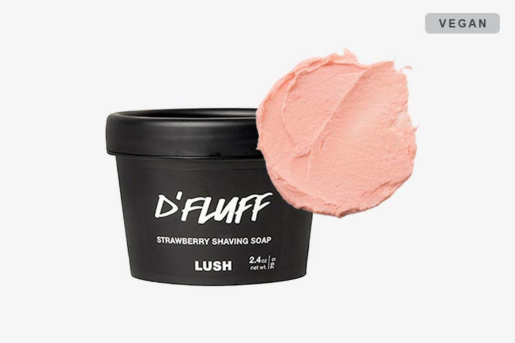 Lush D’Fluff Strawberry Shaving Soap