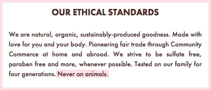 SheaMoisture's Cruelty-Free Claims