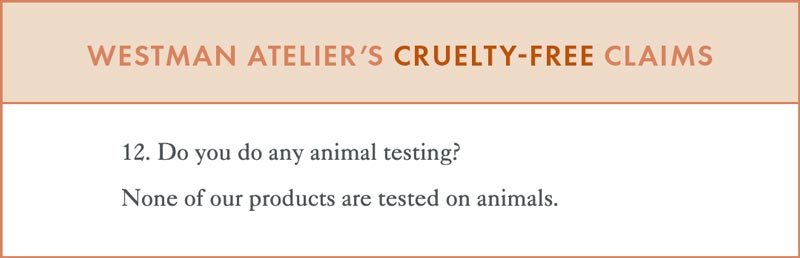 Westman Atelier Cruelty-Free Claims