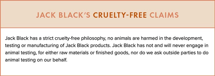Jack Black Cruelty-Free Claims