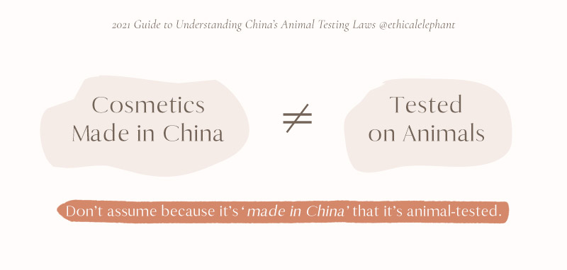 Don't assume because it's 'made in China' that it's animal-tested