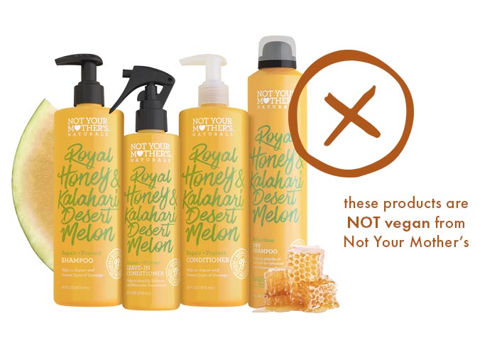 Not Your Mother's Royal Honey & Kalahari Melon Line is NOT vegan