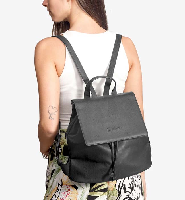 Small Vegan Leather Backpack - La Mère Petite – Azaria