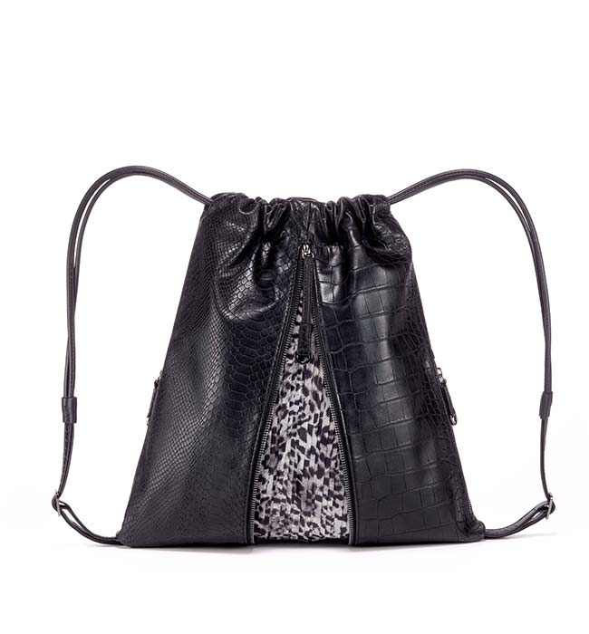 Vegan Leather Drawstring Backpack by FruitenVeg 