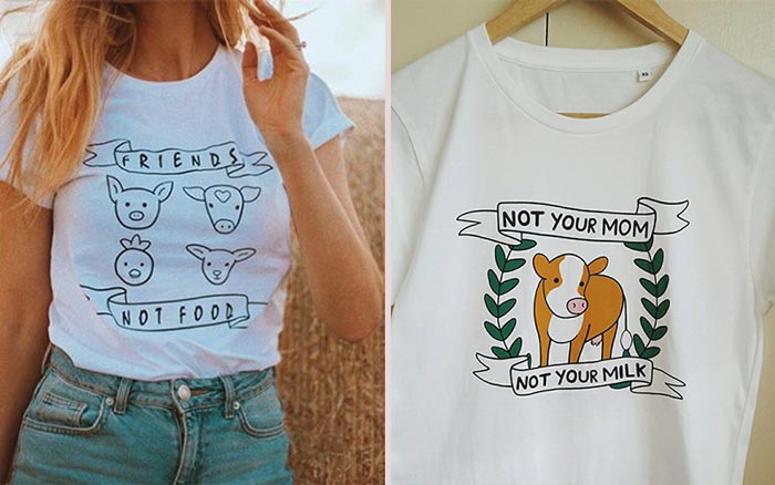 Goose and Rabbit - Vegan Etsy Shirts