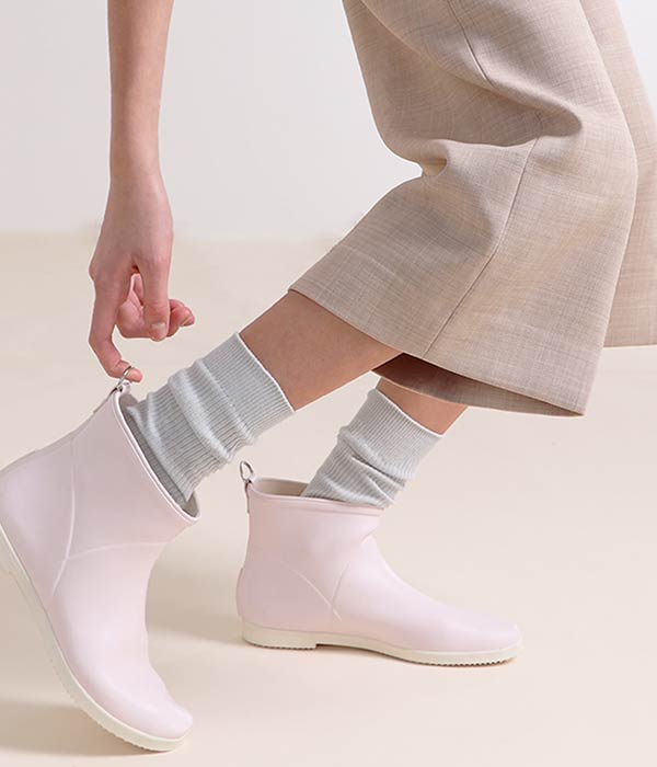 pastel rain boots