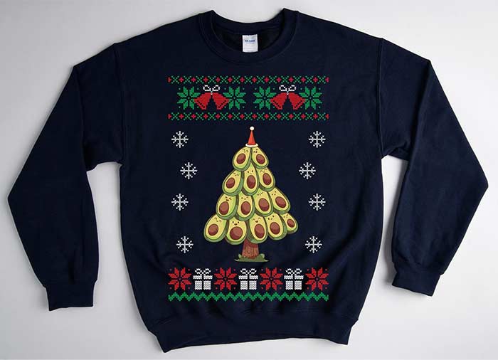 Avocado Christmas Tree Sweater