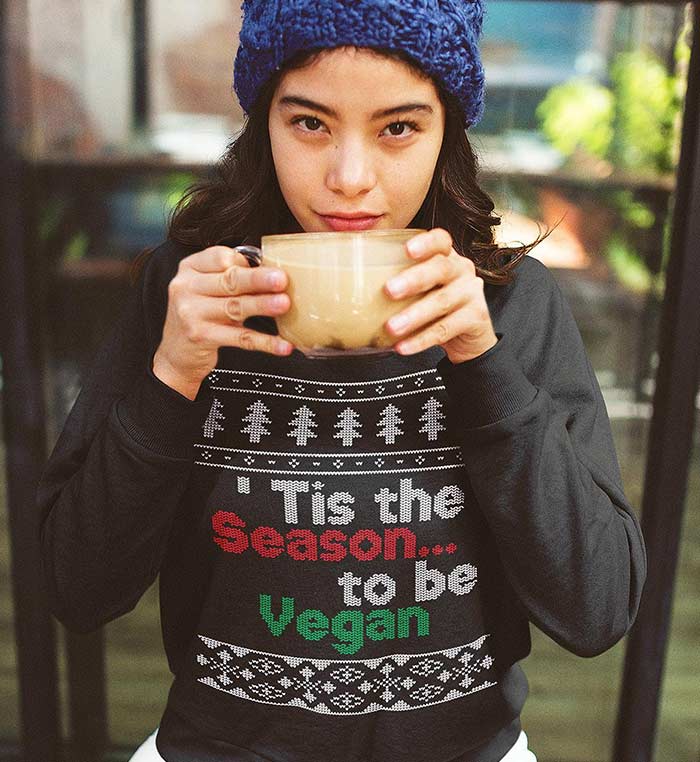 'Tis the Season to be Vegan Christmas Sweater