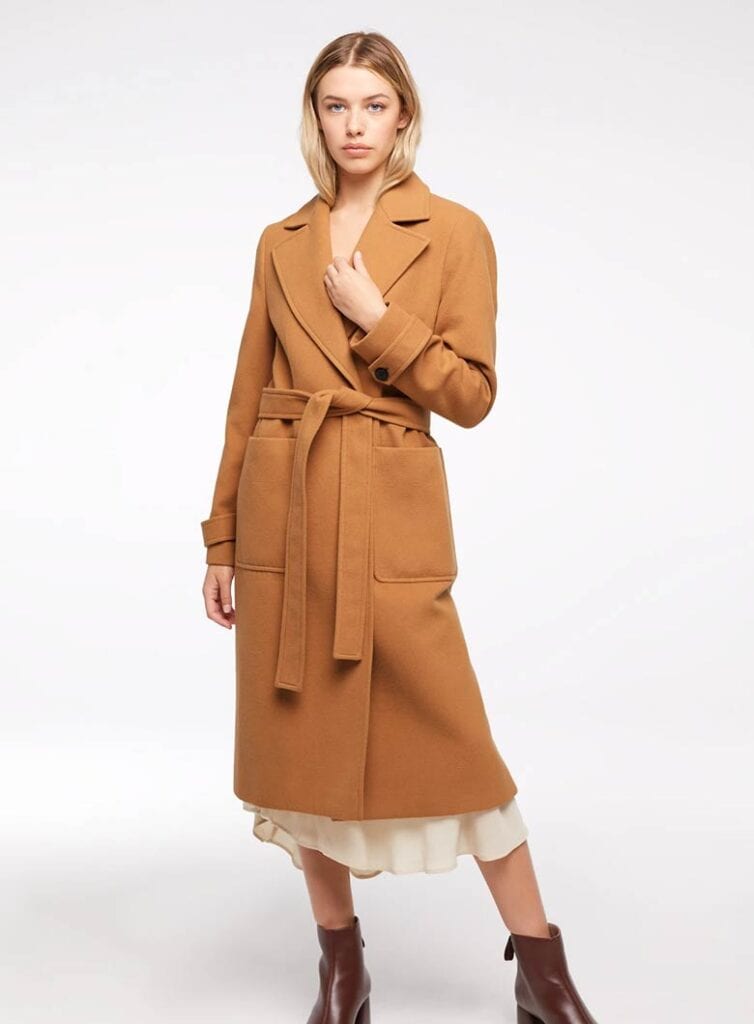 Long sleeve vegan coat