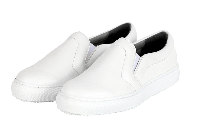 BAHATIKA's Malkia White Vegan Slip-On Sneakers