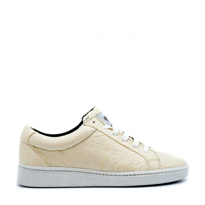 NAE's Basic White Vegan Sneakers made with Pineapple Leather