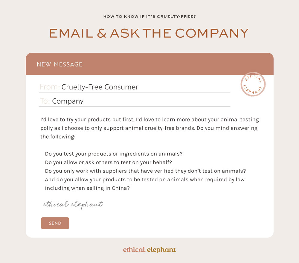 How to know if it's cruelty-free? Email and ask the company.