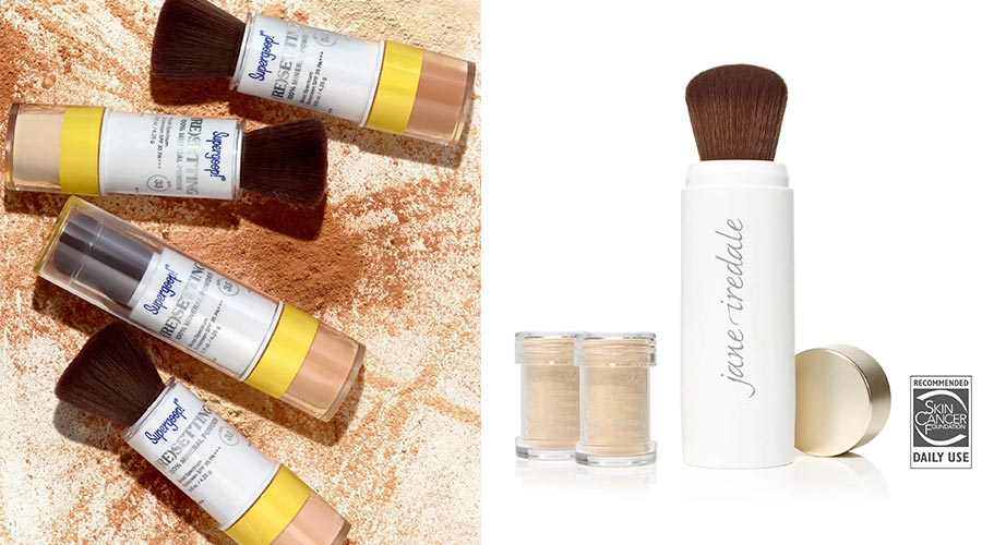 Supergoop and Jane Iredale Refill Sunscreen Powder Brush