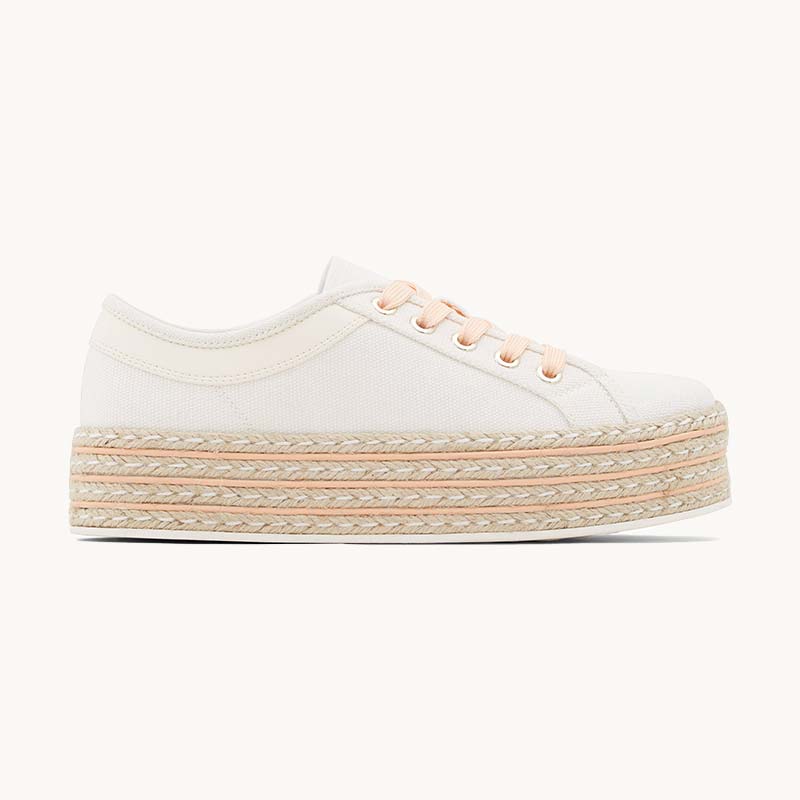 Daiisy - White Platform Espadrille