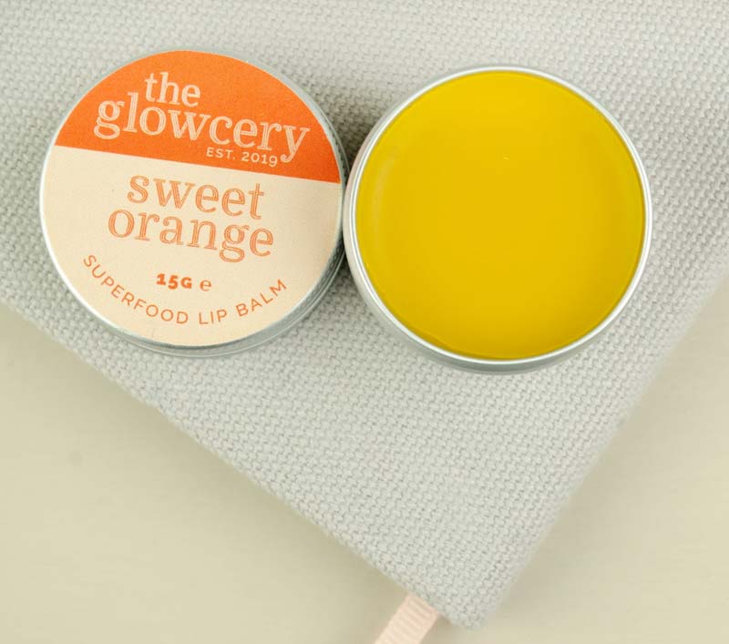 The Glowcery Sweet Orange Superfood Lip Balm