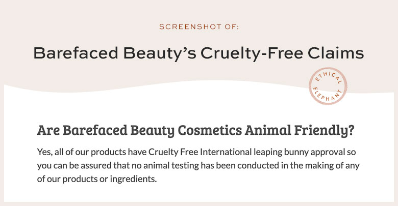 Is Barefaced Beauty Cruelty-Free?