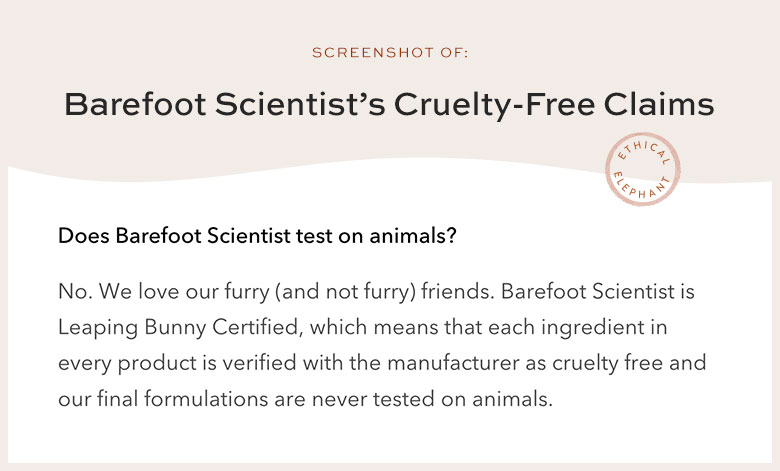 Is Barefoot Scientist Cruelty-Free?