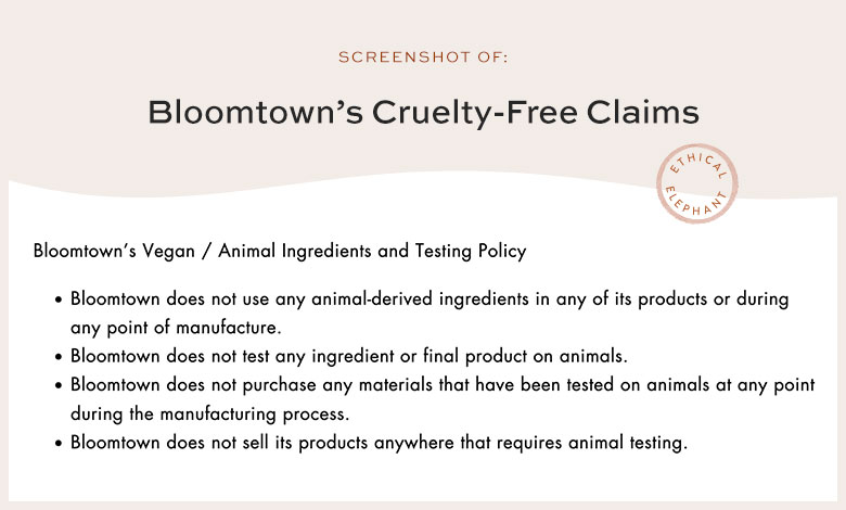 Is Bloomtown Cruelty-Free?