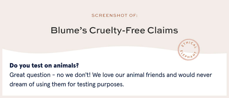 Is Blume Cruelty-Free?