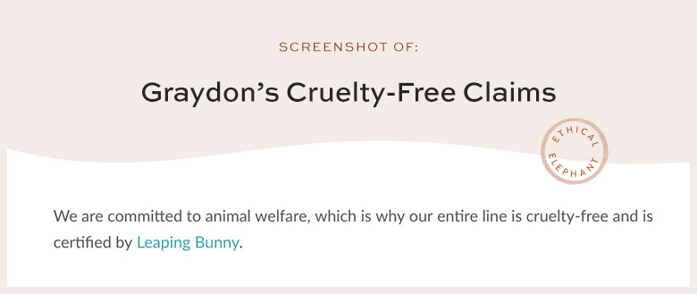 Is Graydon Cruelty-Free?