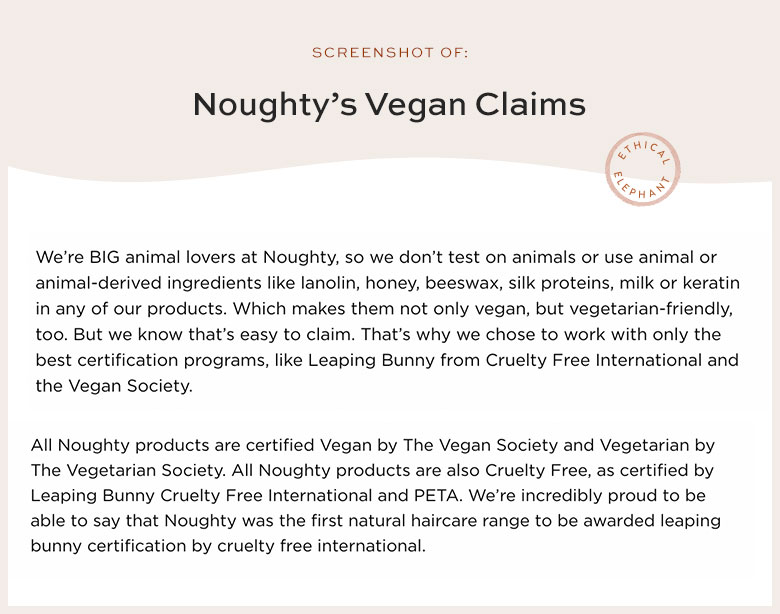 Is Noughty Vegan?