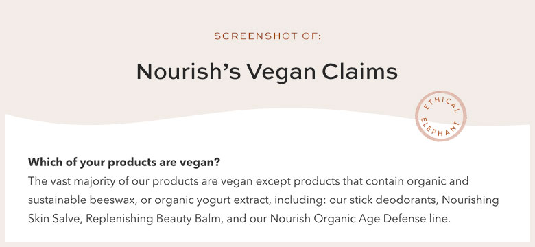 Is Nourish Vegan?