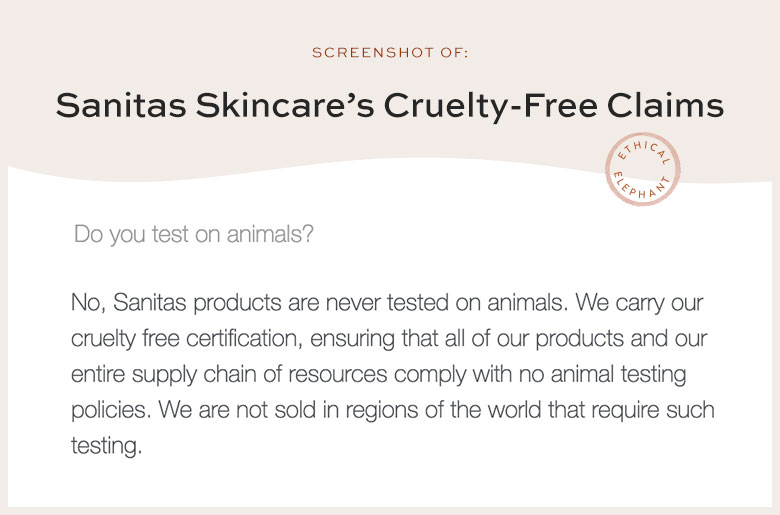 Is Sanitas Skincare Cruelty-Free?