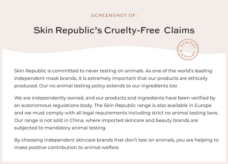 Is Skin Republic Cruelty-Free?