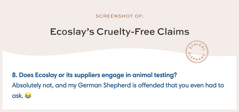 Is Ecoslay Cruelty-Free?