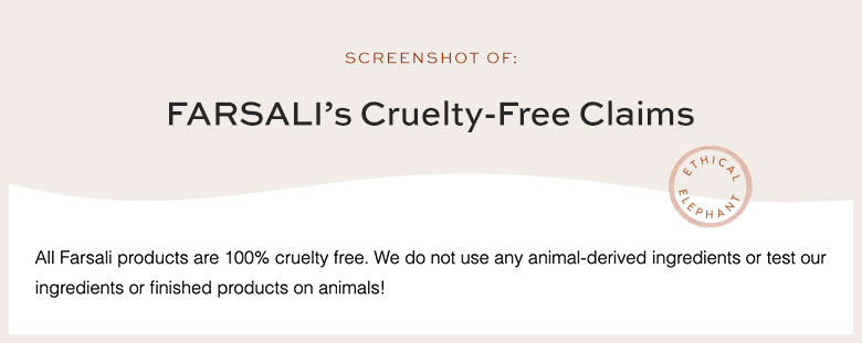 Is FARSALI Cruelty-Free?