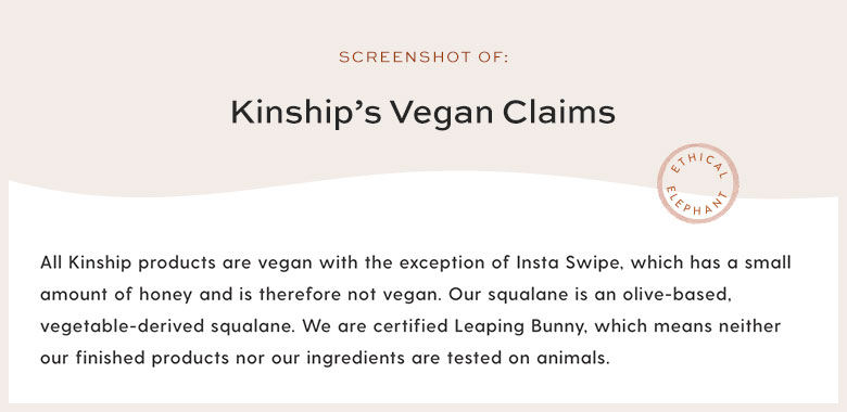 Is Kinship Vegan?
