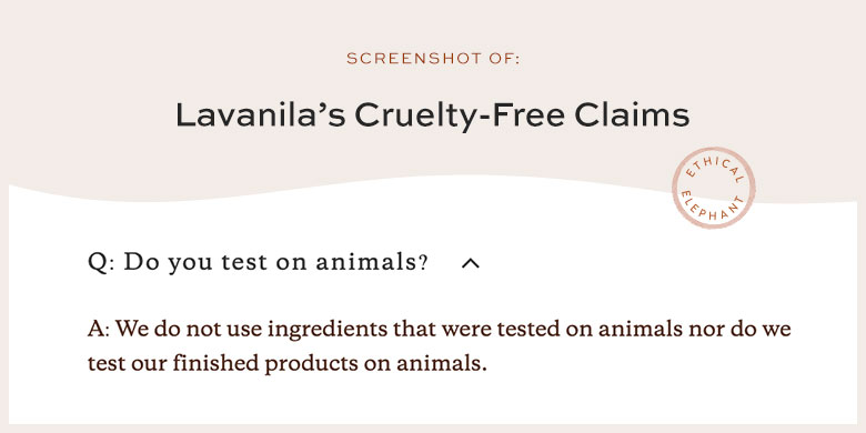 Is Lavanila Cruelty-Free?